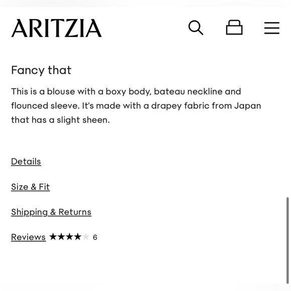 Aritzia Babaton Humbert Blouse, Cropped, bell-sleeve blouse, baby blue, … - Picture 9 of 9